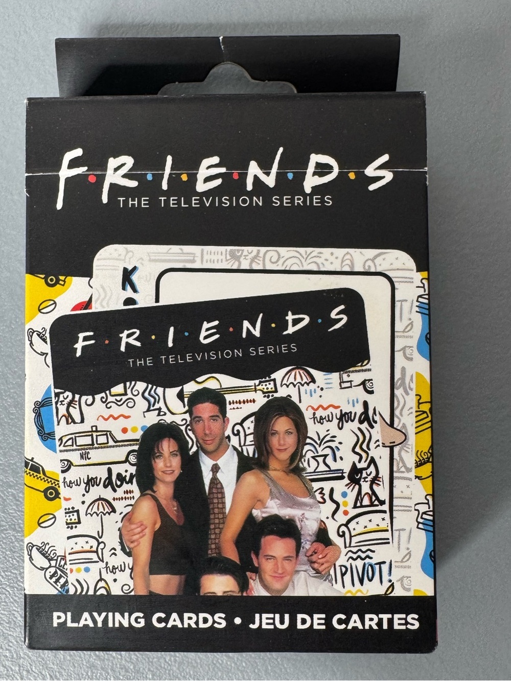 FRIENDS show themed Playing Cards – Black with Multicolor Accents